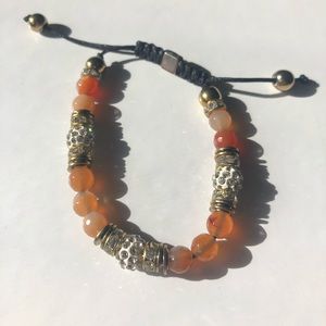 Orange and gold bracelet
